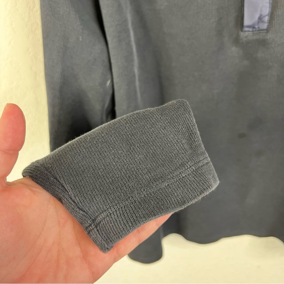 BOSS Hugo Boss Knit 1/4 Snap Contrast Pop Over Sweater - Picture 4 of 7